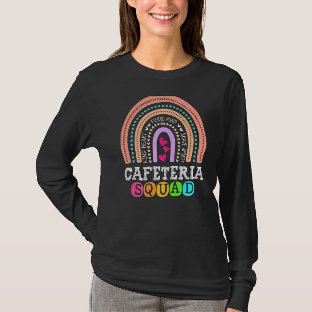 School Support Team Matching Cafeteria Squad Worke T-Shirt (Front)