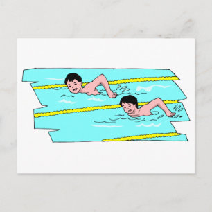 School Swim Competition Postcard