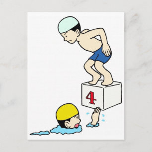 School Swim Team Postcard