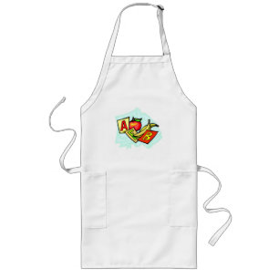 School Symbols Apple Letters Alphabet Long Apron