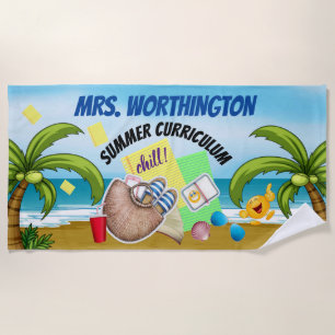 School / Teacher Beach Towel