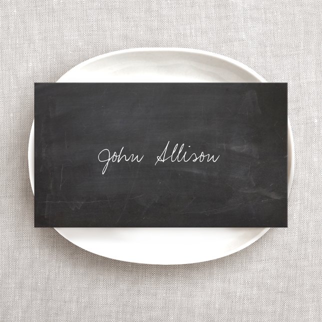 School Teacher Chalkboard  Business Card (Creator Uploaded)