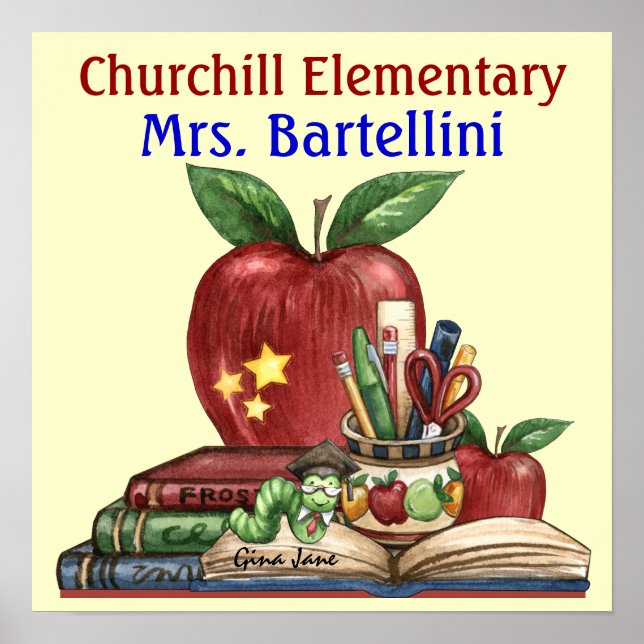 School / Teacher / Classroom Poster - SRF (Front)