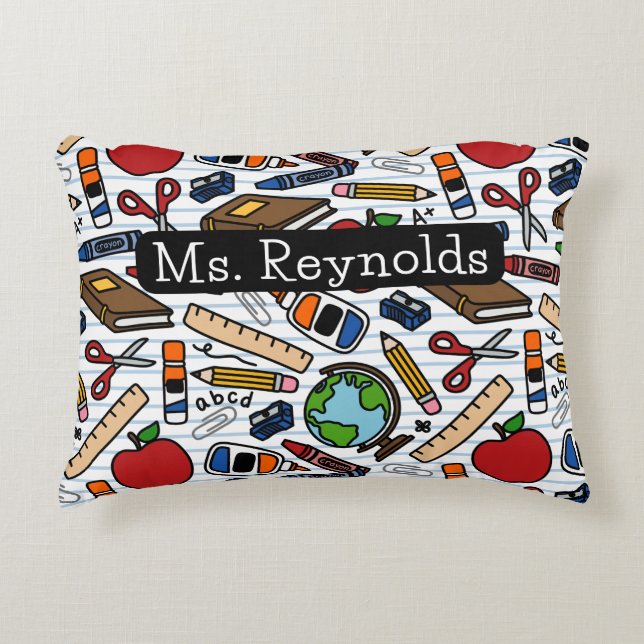 School Teacher Decorative Cushion (Front)