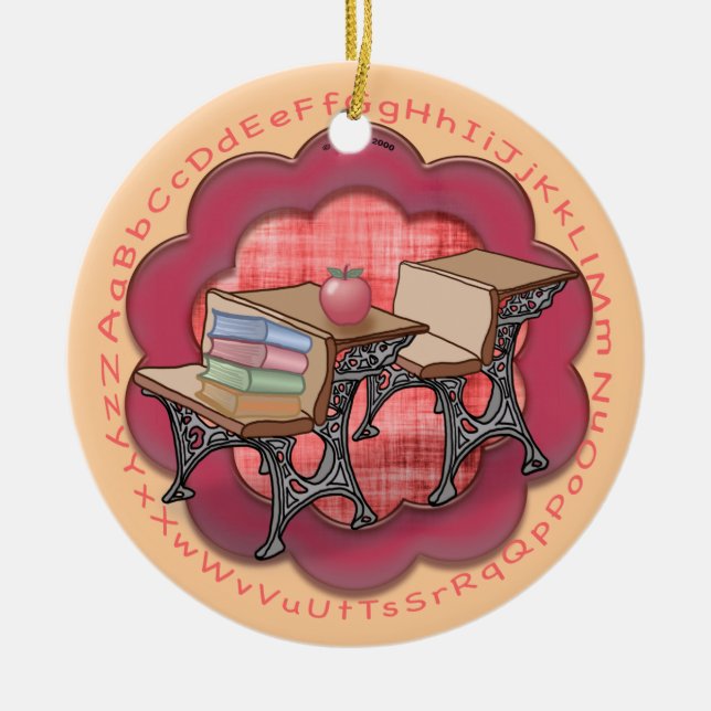 School Teacher Desk ornament (Front)