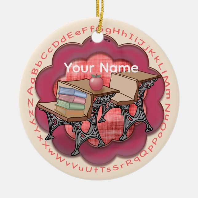 School Teacher Desk ornament (Front)