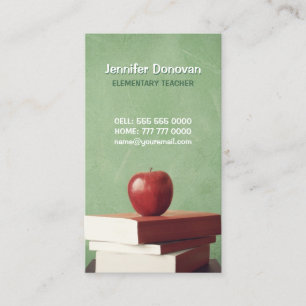 School Teacher Education business cards