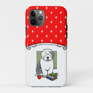 School Teacher Old English Sheepdog (Grey 1) Cute Case-Mate iPhone Case