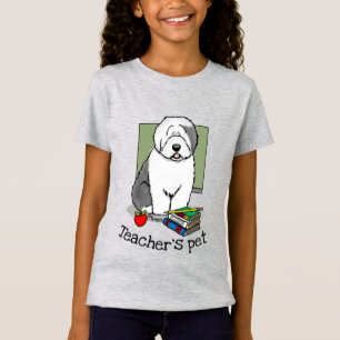 School Teacher Old English Sheepdog (Grey 1) Cute T-Shirt
