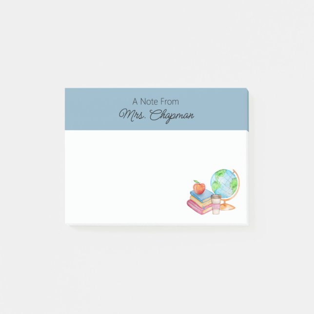 School Teacher Post-it Notes (Front)