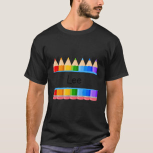 School Teacher Student Name Lee Kindergen Tag T-Shirt