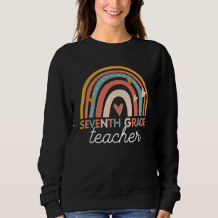 School Teacher   Teaching Vintage 7th Seventh Grad Sweatshirt