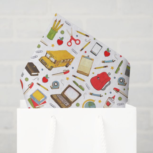 School Teacher Tissue Paper (Gift Bag)