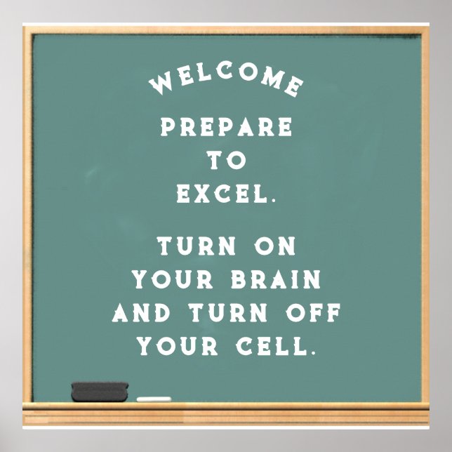 School Teacher "Turn Off Cell Phone" Poster (Front)