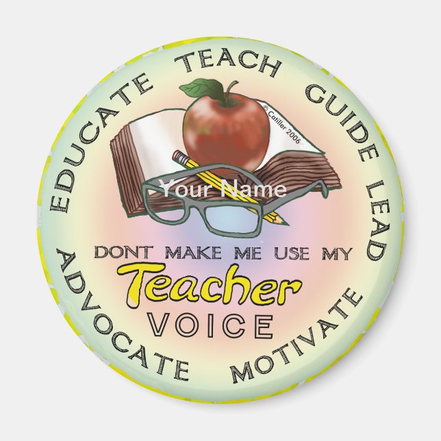 School Teacher Voice  magnet  (Front)