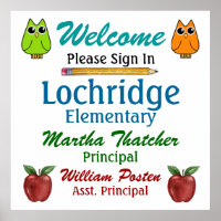 School / Teacher Welcome Poster - SRF