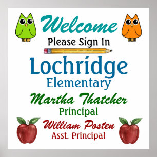 School / Teacher Welcome Poster - SRF
