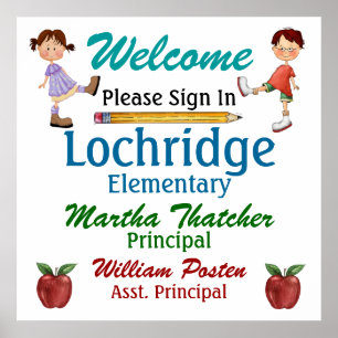 School / Teacher Welcome Poster - SRF