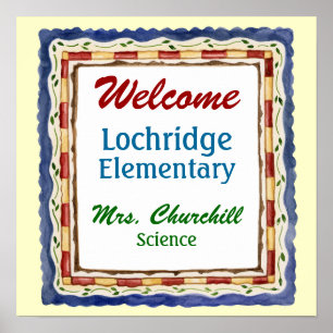 School / Teacher Welcome Poster - SRF