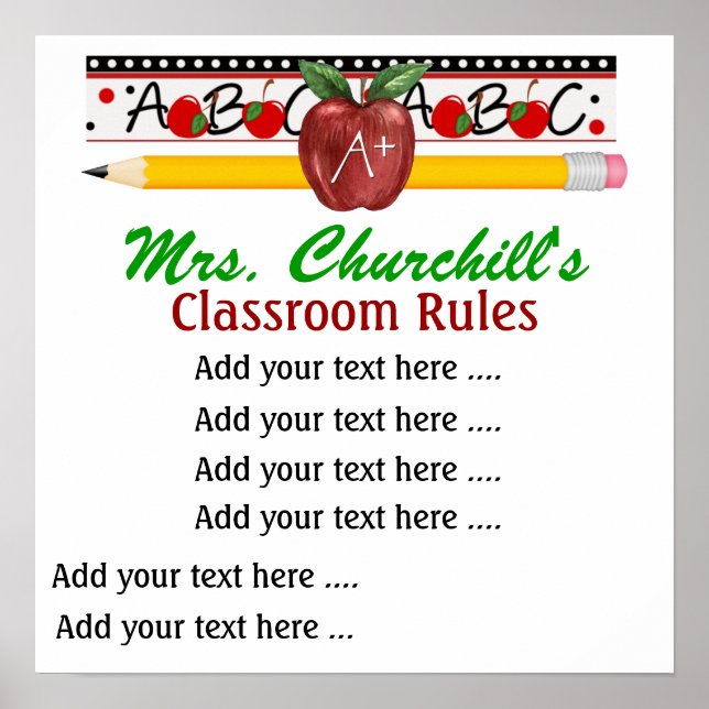 School Teacher's Poster - SRF (Front)