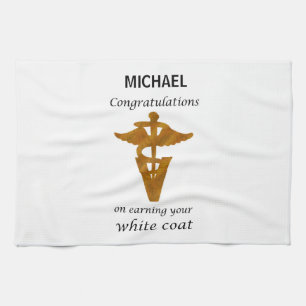 School Veterinary White Coat Ceremony Tea Towel