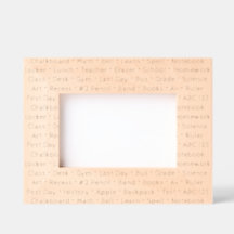 School Words Picture Frame 
