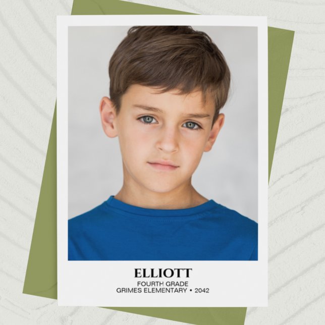 School Year Keepsake Photo Card (Creator Uploaded)