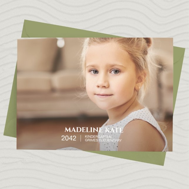 School Year Photo Keepsake Card (Creator Uploaded)