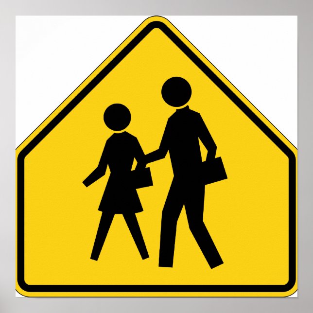 School Zone Highway Sign (Front)
