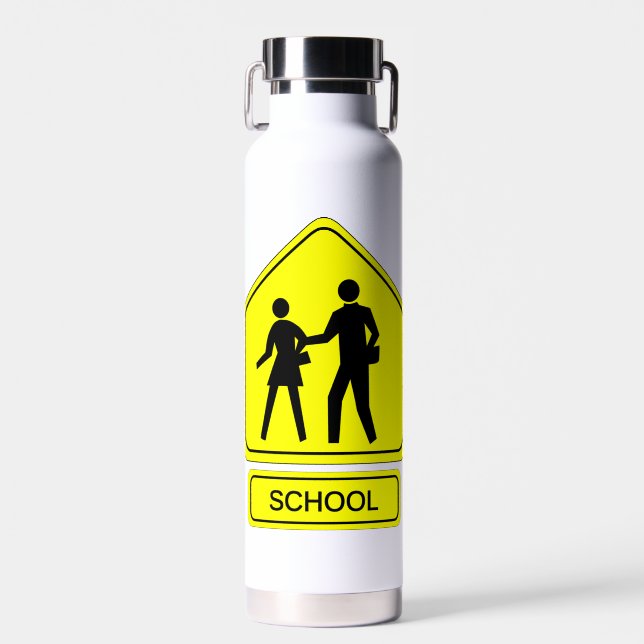School Zone Water Bottle (Front)