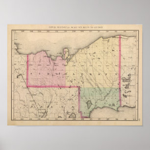 Schoolcraft County Michigan Poster