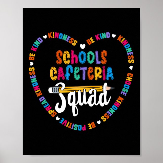 Schools Cafeteria Squad Byck To School Happy First Poster (Front)