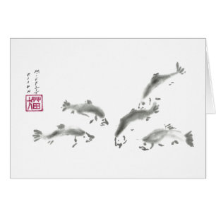 Schools In - Sumi-e Salmon