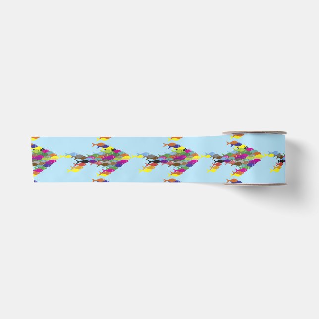 Schools of fish  Thunder_Cove  Satin Ribbon (Front)