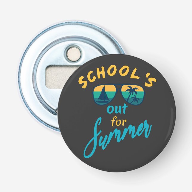 School's out for summer bottle opener (Front)