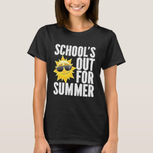School's Out For Summer Break Retro Vacation Sunsh T-Shirt