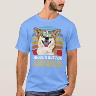 Schools Out For Summer Corgi Dog Teacher1368 T-Shirt