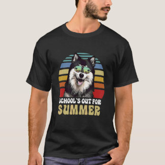 Schools Out For Summer Finnish Lapphund Dog Teache T-Shirt