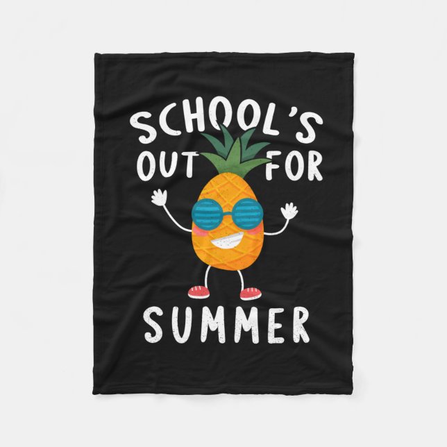 Schools Out For Summer  Fleece Blanket (Front)
