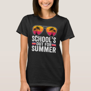 Schools Out For Summer Glasses Last Day Of School  T-Shirt