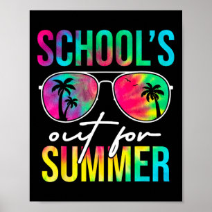 Schools Out For Summer Graduation Students Teacher Poster
