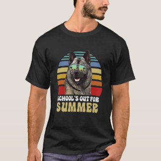 Schools Out For Summer Norwegian Elkhound Dog Teac T-Shirt