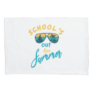 School's out for summer pillowcase