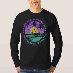 School's Out For Summer Quote  For Palm Sun Beach T-Shirt