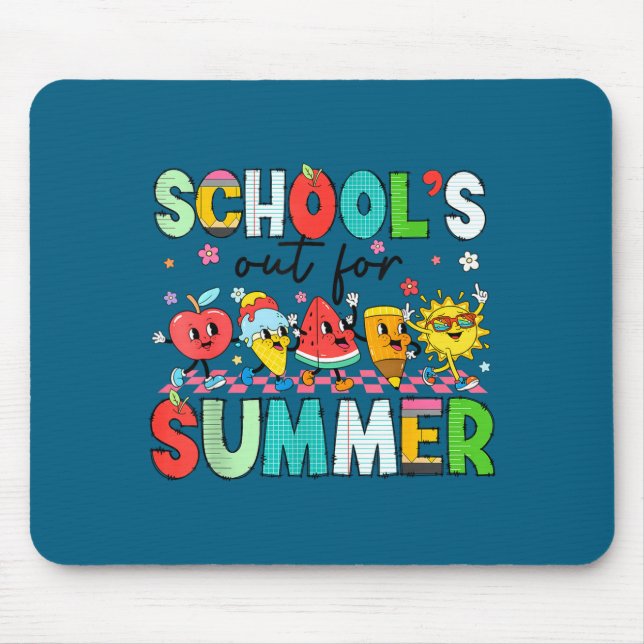 Schools out for summer summer is calling book mouse pad (Front)