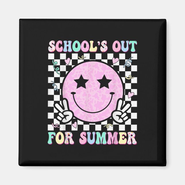 Schools Out For Summer Teachers Students Last Day  Magnet (Front)