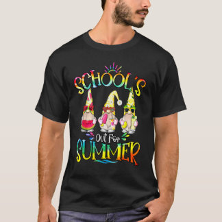 School's Out For Summer With My Gnomies Tie Dye Sc T-Shirt
