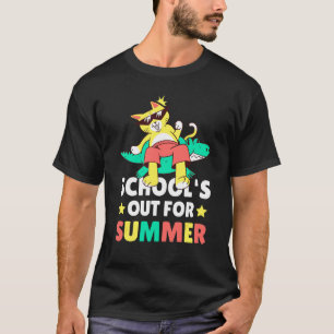 School's Out Of Summer With A Cat For School T-Shirt