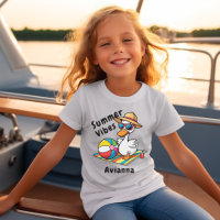 Schools Out Summer Fun Silly Goose T-Shirt
