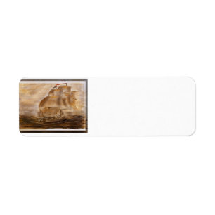 Schooner And Vintage Map